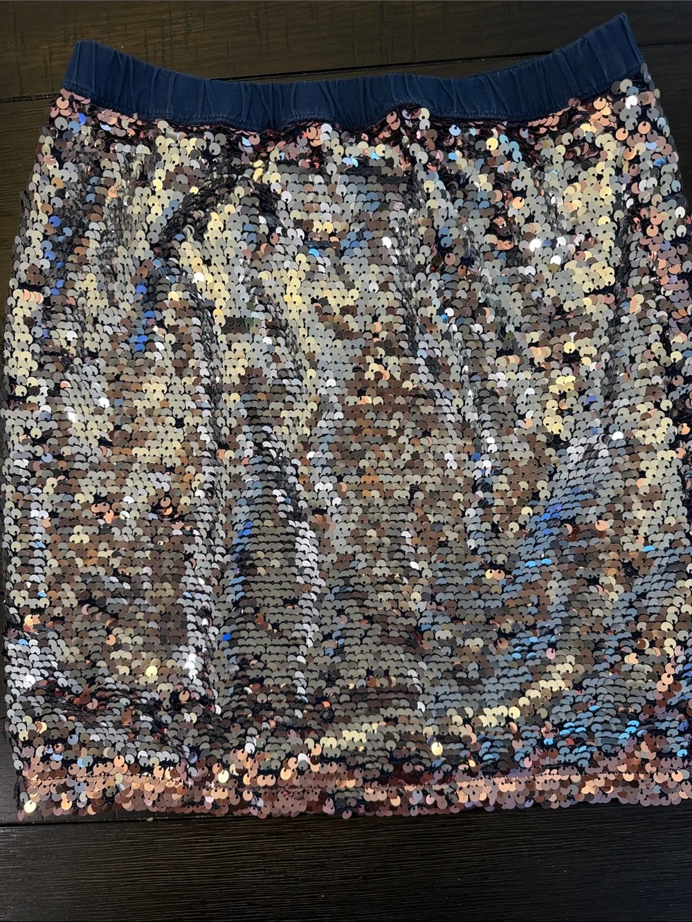 OshKosh B'gosh Rose-Gold Sequin Mini Skirt